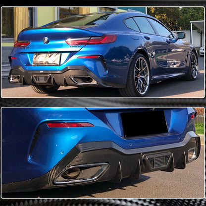 Rear Bumper Diffuser Dry Carbon Fiber (for G16 M850i 2018-2021) for BMW 8 series G14/G15/G16 - image 5