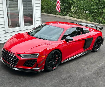 Front Bumper Lip V2 (2023+, Carbon) for Audi R8 2015- - image 5