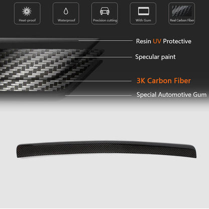 Front bumper center lip (for Base 2007-2011, Carbon) for Audi A4 B8 2007-2015 - image 5