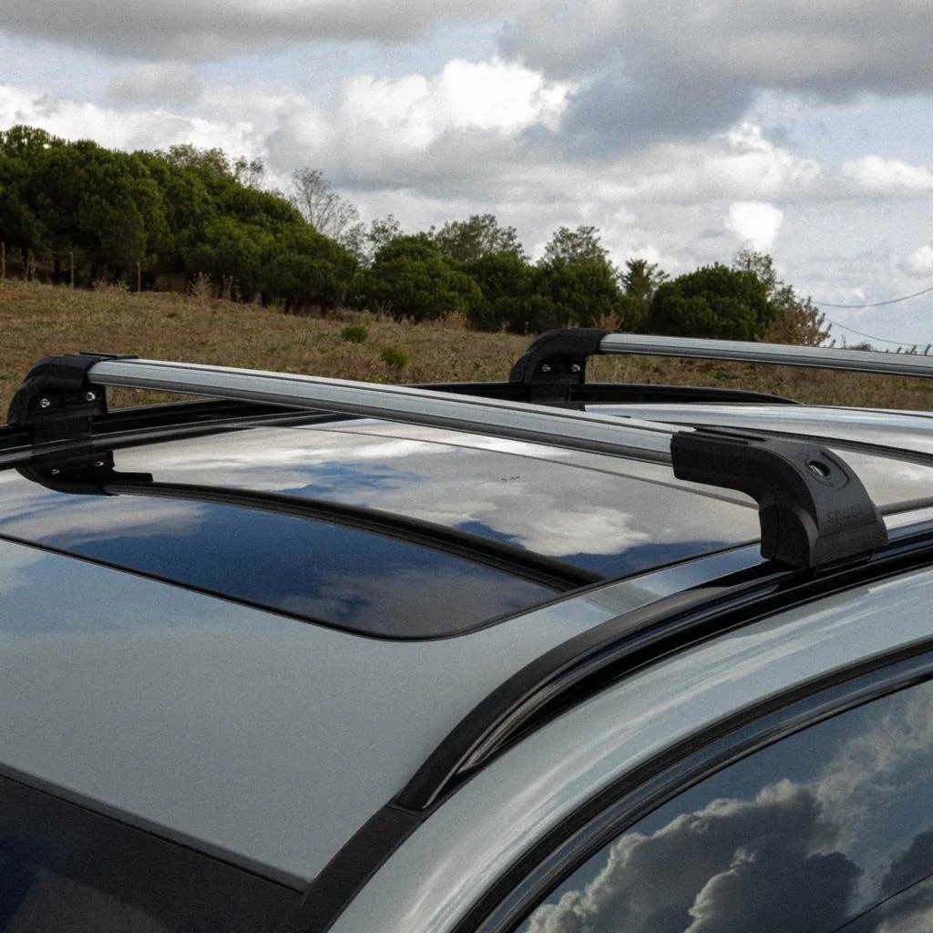 Roof Rack Cross Bars for Integrated Roof Rails Strong V2 120 cm (2 pcs) for Jaguar F-PACE 2016- - image 5
