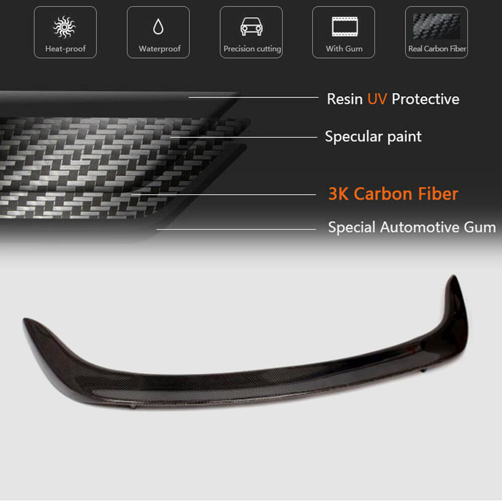 Rear Trunk Spoiler Carbon Fiber V2 for BMW X6 E-71 2008-2014 - image 5