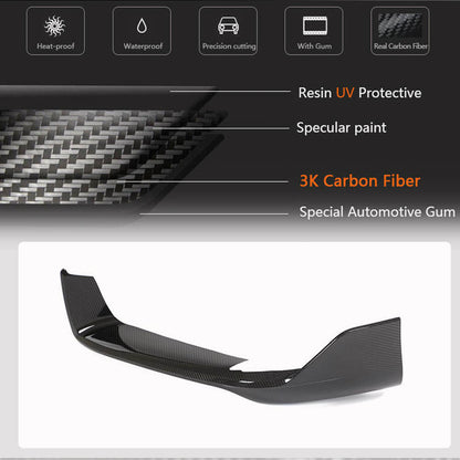 Carbon Front Bumper Flaps for Carrera 4 S 4S for Porsche 911 2018- - image 5