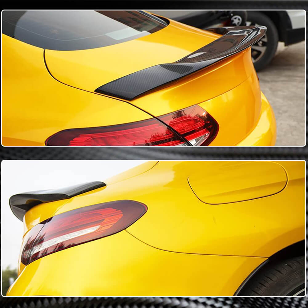 Spoiler V1 Coupe 2015-2019 Carbon for Mercedes C-сlass W205 2014-2021 - image 5