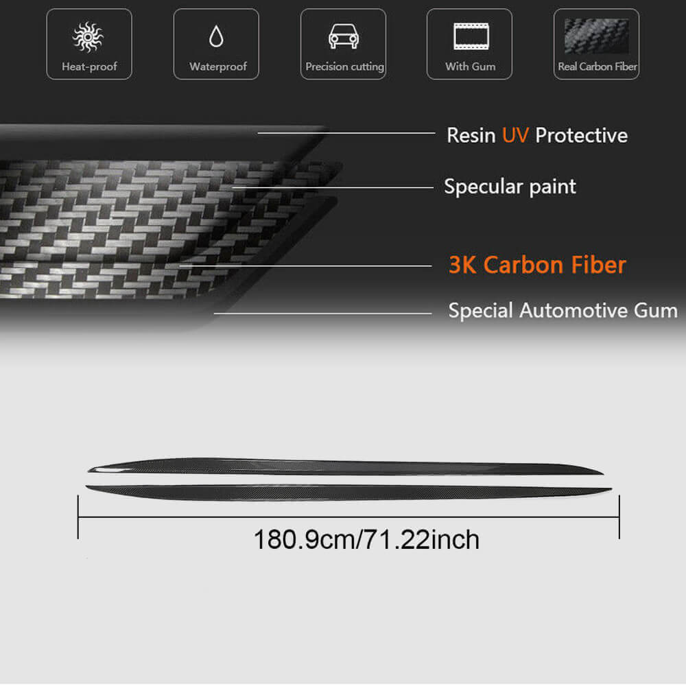 Side Skirt Extensions V2 (for G22/G23 M-Sport, Carbon) for BMW 4 Series G22/23/26 2020- - image 5