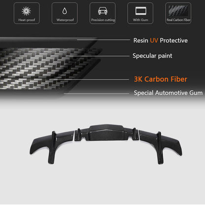 Rear Bumper Diffuser (for Base, Carbon) for Cadillac ATS 2012-2019 - image 5