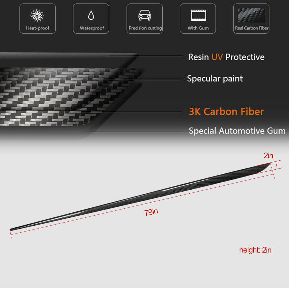 Side sills (2015-2019, Carbon) for Jaguar XE 2015- - image 5