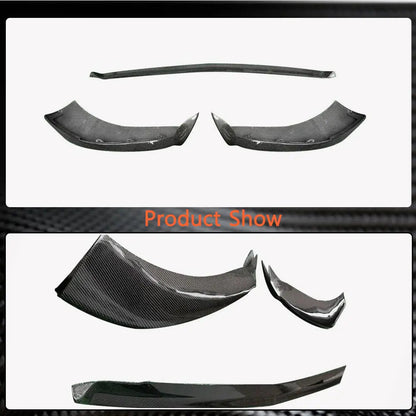 Front Bumper Lip Spoiler (for AMG-Line 2018-2022, Carbon) for Mercedes S-сlass W222 2013-2020 - image 5