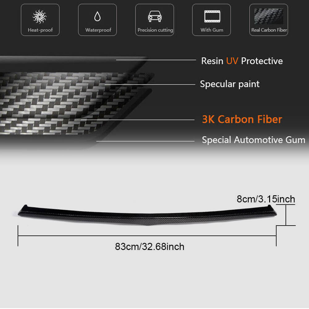 Front Grille Cover (for Base/S, Carbon) for Maserati Levante 2016- - image 5