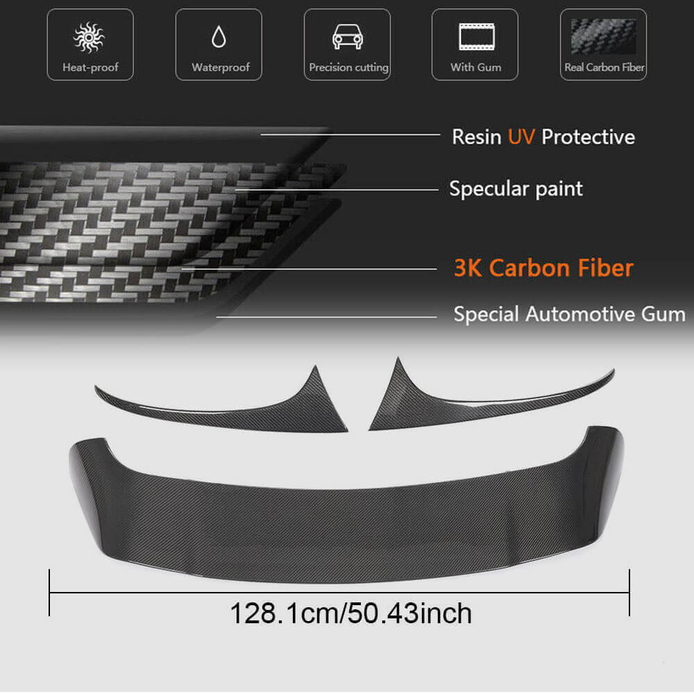Rear Spoiler (2014-2021, Carbon) for Porsche Macan 2014-2024 - image 5