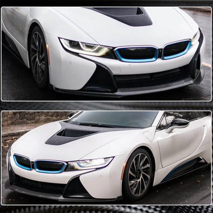 Front Bumper Lip Dry Carbon Fiber for BMW I8 2014-2020 - image 5