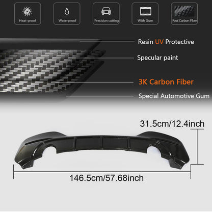 Rear Bumper Diffuser Carbon Fiber (2015-2019, M Sport) for BMW 1 series F20/21 2011-2019 - image 5