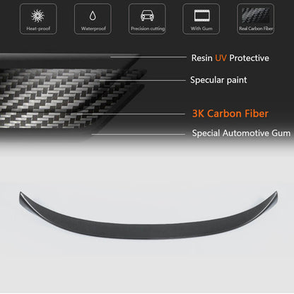 Rear Trunk Spoiler Carbon Fiber V3 (for F34) for BMW 3 series F-30/31/34 2012-2019 - image 5
