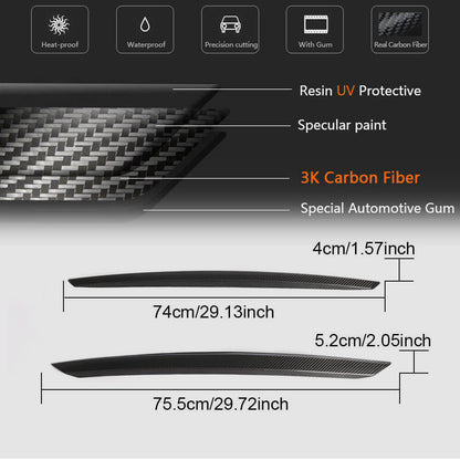 Linings on the trunk lid (for Q50 Base/Sport 2014-2017, Carbon) for Infiniti Q50/Q60 2013-2024 - image 5