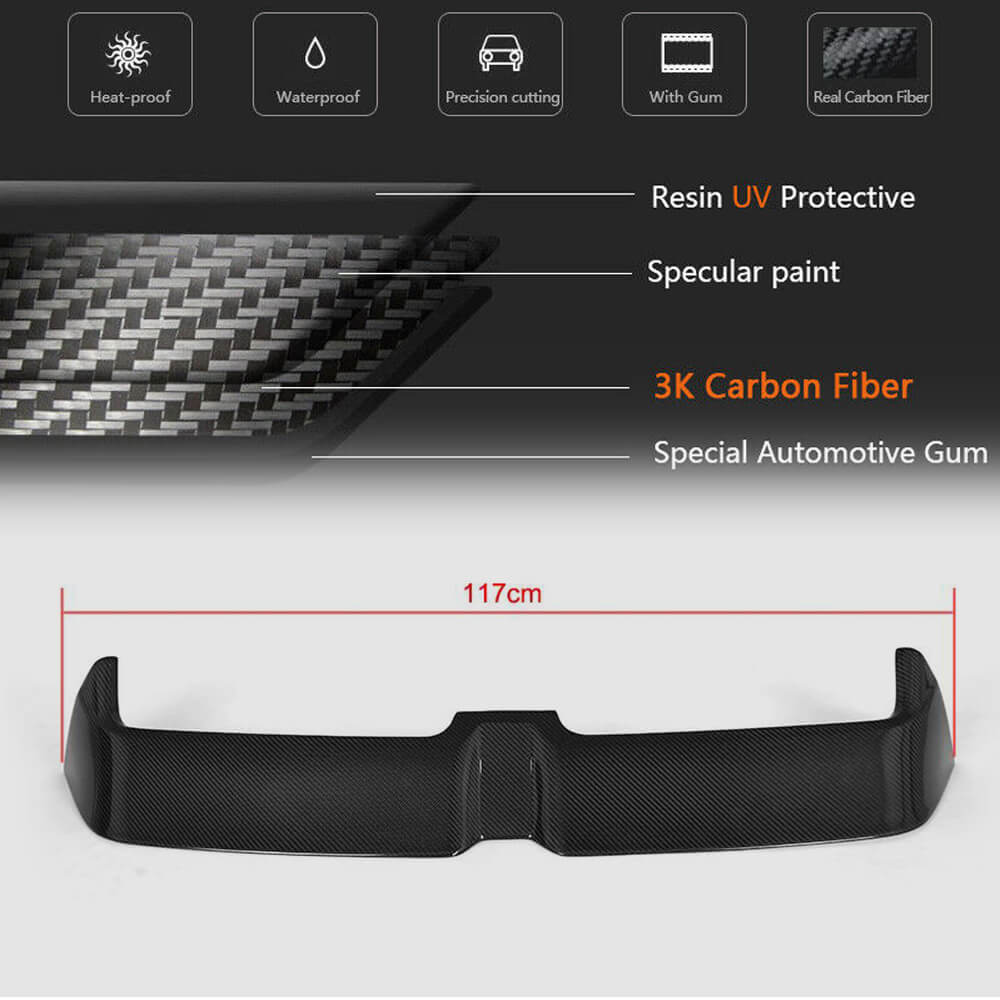 Spoiler V1 (for Base/R-Line HB, Carbon) for Volkswagen Golf 7/E-Golf - image 5