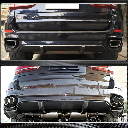 Rear Bumper Diffuser Carbon Fiber V1 (M-Sport) for BMW X5 F-15 2013-2018 - image 5