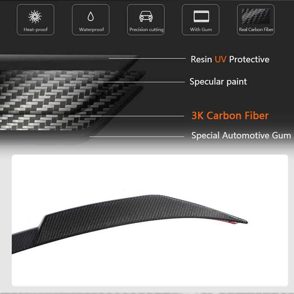 Rear Trunk Spoiler Carbon Fiber V2 (SD) for BMW 3 series G20/21 2018- - image 5