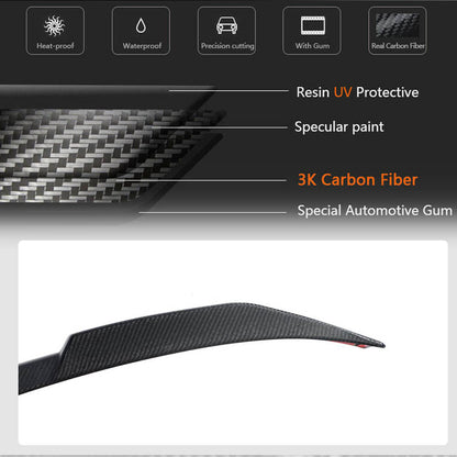 Rear Trunk Spoiler Carbon Fiber V2 (SD) for BMW 3 series G20/21 2018- - image 5