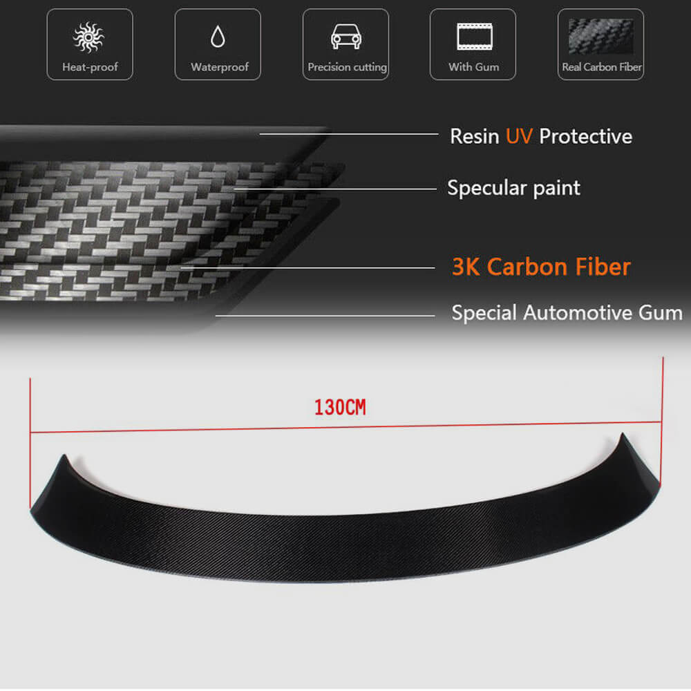 Rear Trunk Spoiler Carbon Fiber V2 (for F34) for BMW 3 series F-30/31/34 2012-2019 - image 5