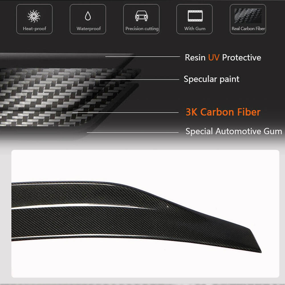 Spoiler V1 (Carbon) for Mercedes E-class coupe C207 2010-2017 - image 5
