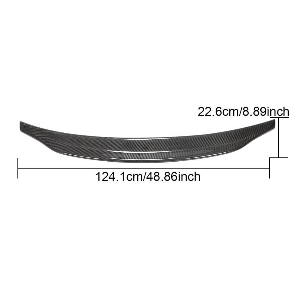 Rear Trunk Spoiler Carbon Fiber for Audi A6 C8 2018- - image 5
