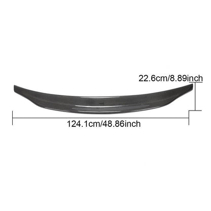 Rear Trunk Spoiler Carbon Fiber for Audi A6 C8 2018- - image 5