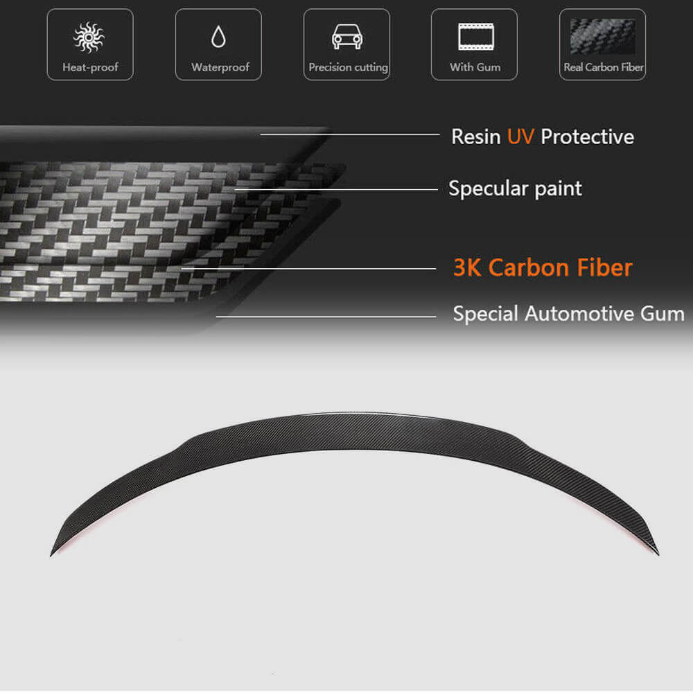 Spoiler V5 (SD, Carbon) for Mercedes CLA C117 2013-2019 - image 5