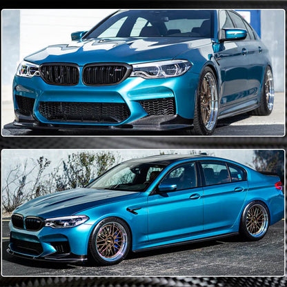 Side Skirt Extensions V2 (for M-Sport/M5 2017-2020, Carbon) for BMW 5 Series G30/G31 2017-2023 - image 5