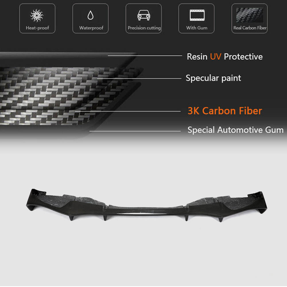 Rear Bumper Diffuser Dry Carbon Fiber for Lamborghini Huracan - image 5