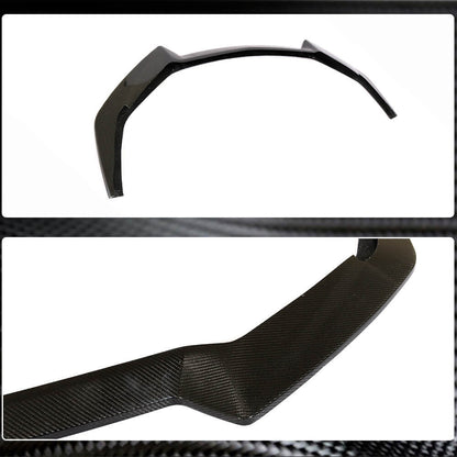 Front Bumper Lip Spoiler (2017-2020, Carbon) for Ford Mustang 2015-2023 - image 5