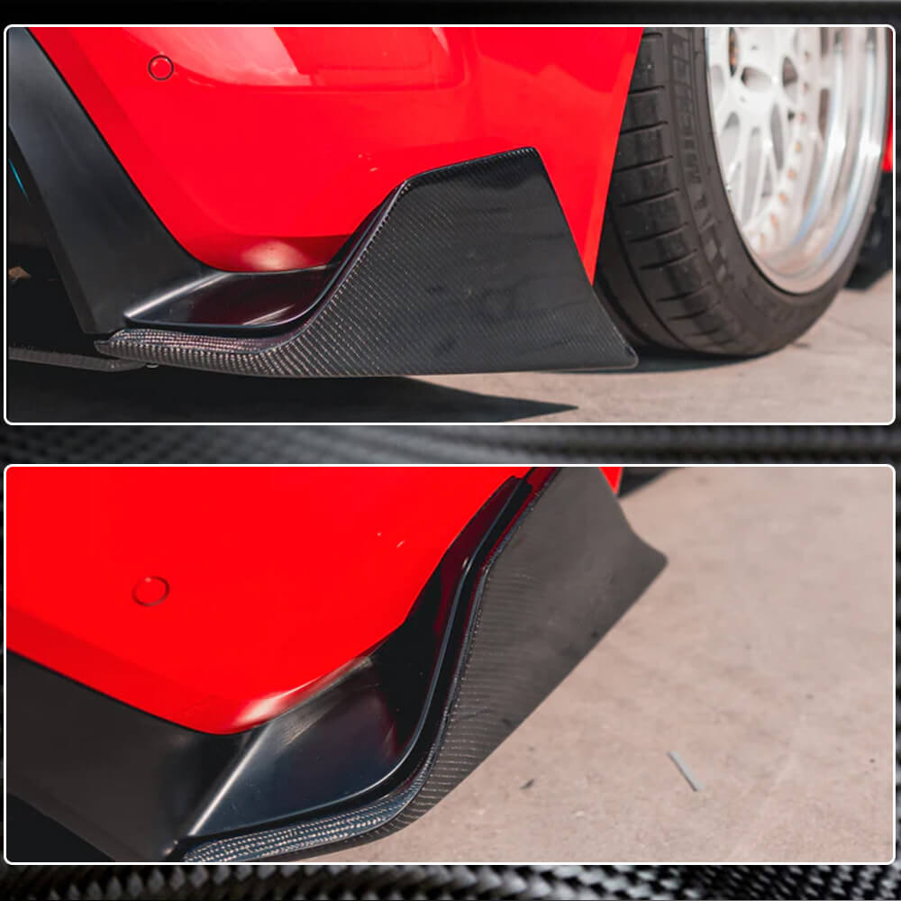 Covers on the rear bumper (Carbon) for Toyota Supra 2019- - image 5
