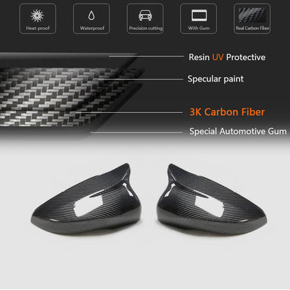 Mirror Covers V2 (for HB 2010-2013, Carbon) for Volkswagen Golf 6 2008-2014 - image 5