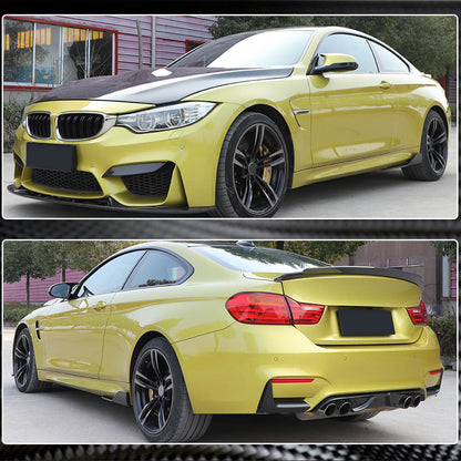 Side Skirt Extensions V4 (for F82/F83, Carbon) for BMW 4 Series F32/F33/F36 2012-2020 - image 5