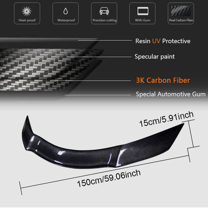 Rear Trunk Spoiler Carbon Fiber V1 for BMW Z4 (E89) 2009-2016 - image 5