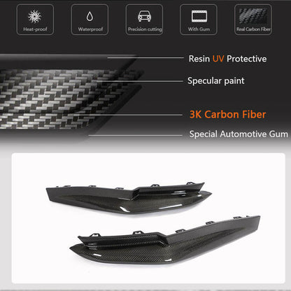 Rear Bumper Splitter Dry Carbon Fiber V1 (for G80) for BMW 3 series G20/21 2018- - image 5