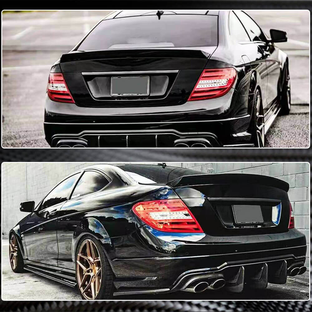 Spoiler Coupe (Carbon) for Mercedes C-class W204 2007-2015 - image 5