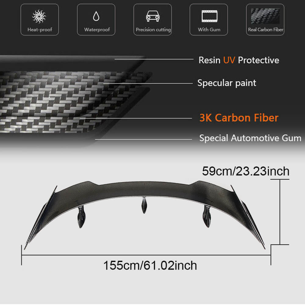 Spoiler V1 (Carbon) for Chevrolet Camaro 2015 - image 5
