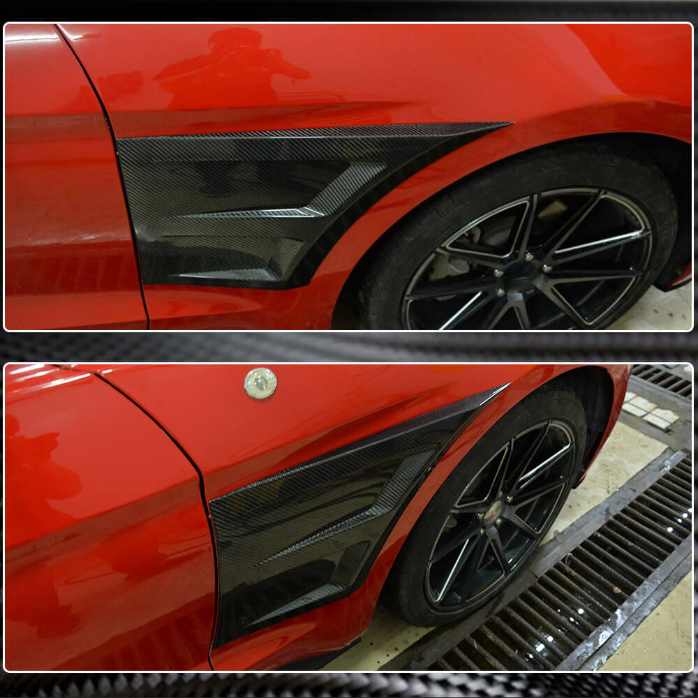 Front fender trims (Carbon) for Ford Mustang 2015-2023 - image 5