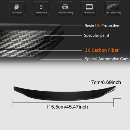 Spoiler V2 (Carbon) for Audi A6 C6 2004-2011 - image 5