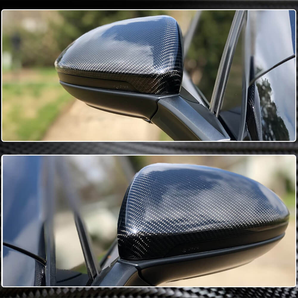 Mirror Covers V2 (Carbon) for Volkswagen Golf 7/E-Golf 2012-2020 - image 5