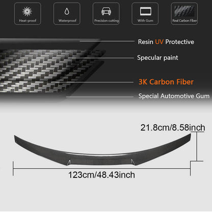 Spoiler V6 (for coupe, Carbon) for Audi A5 2016-2025 - image 5