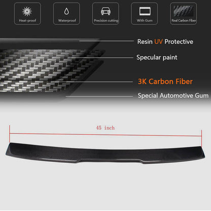 Rear Roof Spoiler Carbon Fiber (E60) for BMW 5 series E-60/61 2003-2010 - image 5