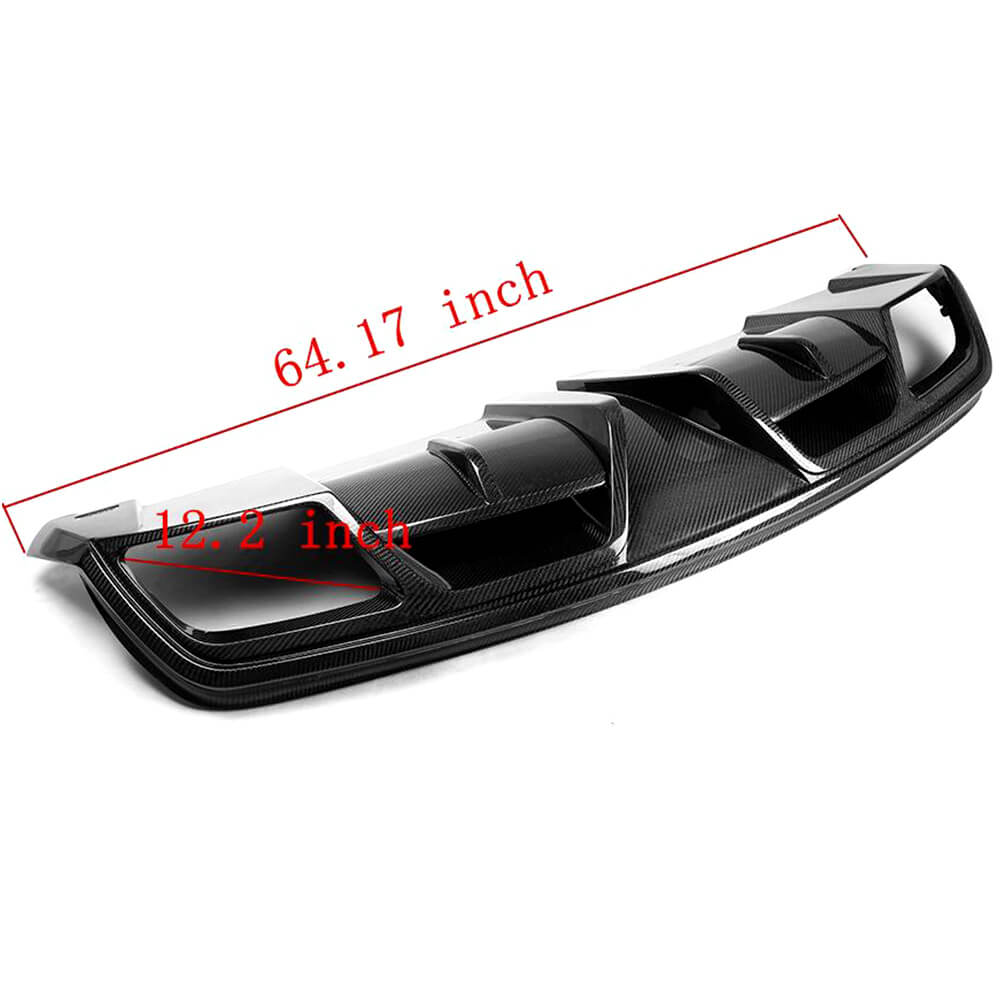 Rear bumper diffuser V1 (for AMG-Line / CLA45 AMG 2013-2016, Carbon) for Mercedes CLA C117 2013-2019 - image 5