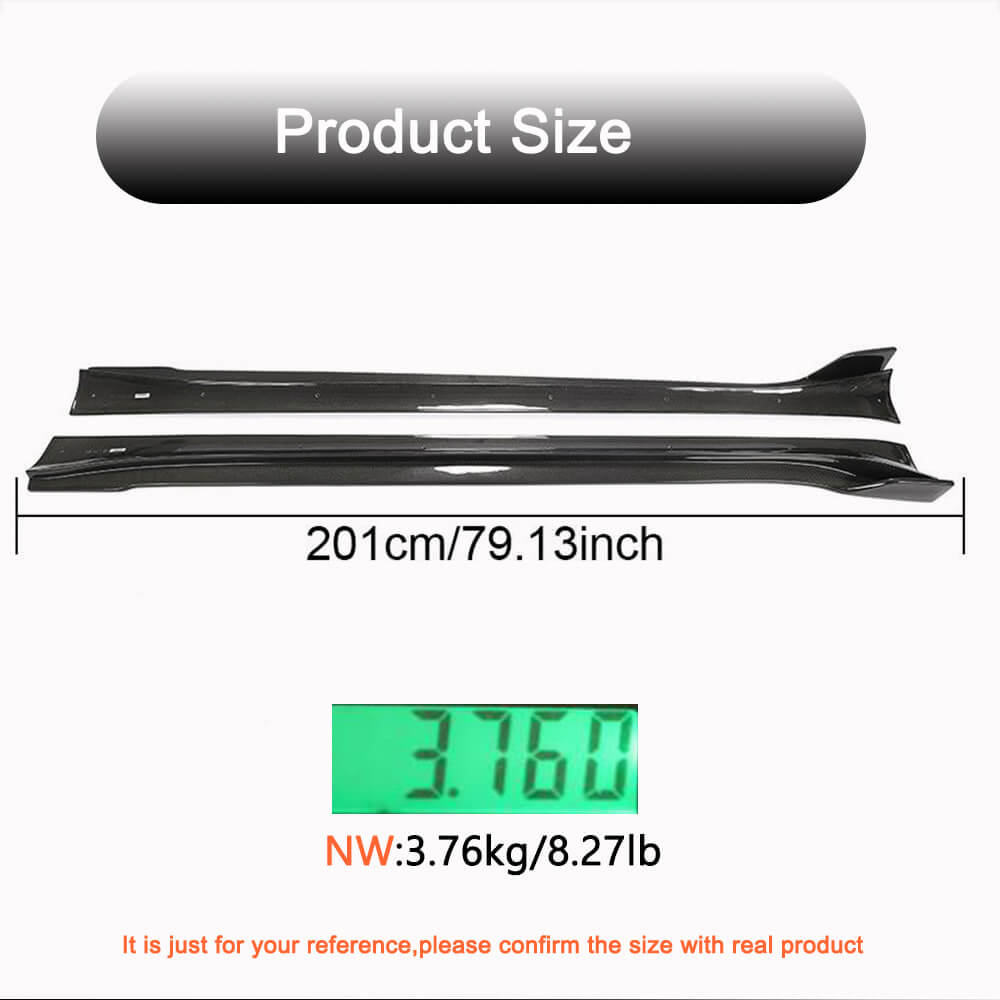 Side Skirt Covers V1 (2020-2025, Carbon) for Tesla Model Y 2020- - image 5