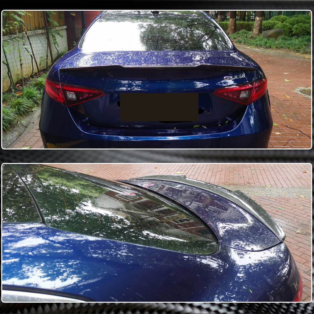 Spoiler V6 (Carbon) for Alfa Romeo Giulia 2016-2022 - image 5
