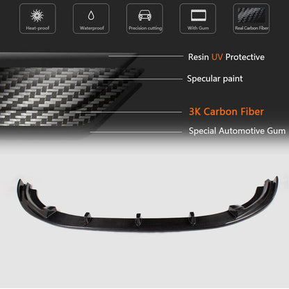 Front Bumper Lip V2 for GTI HB 2010-2013 Carbon for Volkswagen Golf 6 2008-2014 - image 5