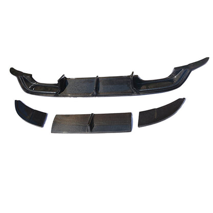 Rear Bumper Diffuser (for R-Line HB 2012-2017, Carbon) for Volkswagen Golf 7/E-Golf 2012-2020 - image 5