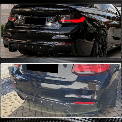 Rear Bumper Diffuser Carbon Fiber V4 (for F22/F23 M Sport) for BMW 2 Series F22/23 2014-2021 - image 5