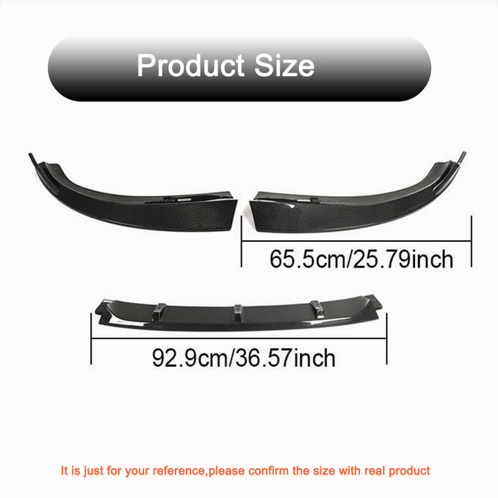 Front Bumper Lip V3 (for G26 M-Sport, Carbon) for BMW 4 Series G22/23/26 2020- - image 5