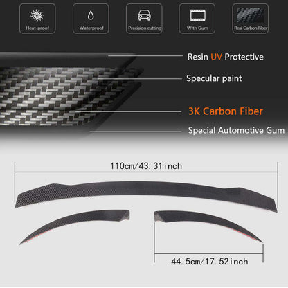 Spoiler V3 (Carbon) for Audi TT 2014-2023 - image 5