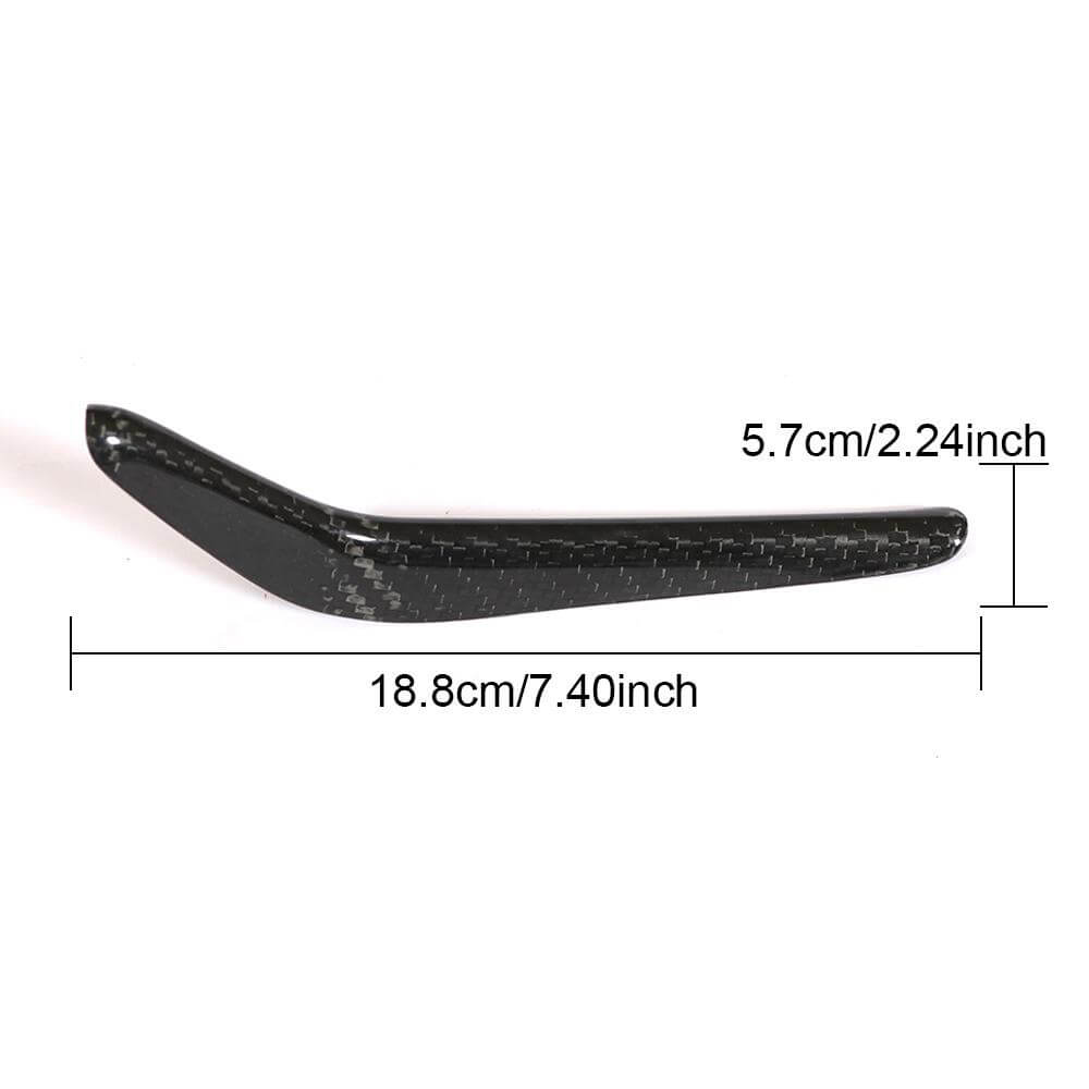 Front Grille Covers (for Base/S/S Q4 2018-2020, Carbon) for Maserati Ghibli 2013-2023 - image 5
